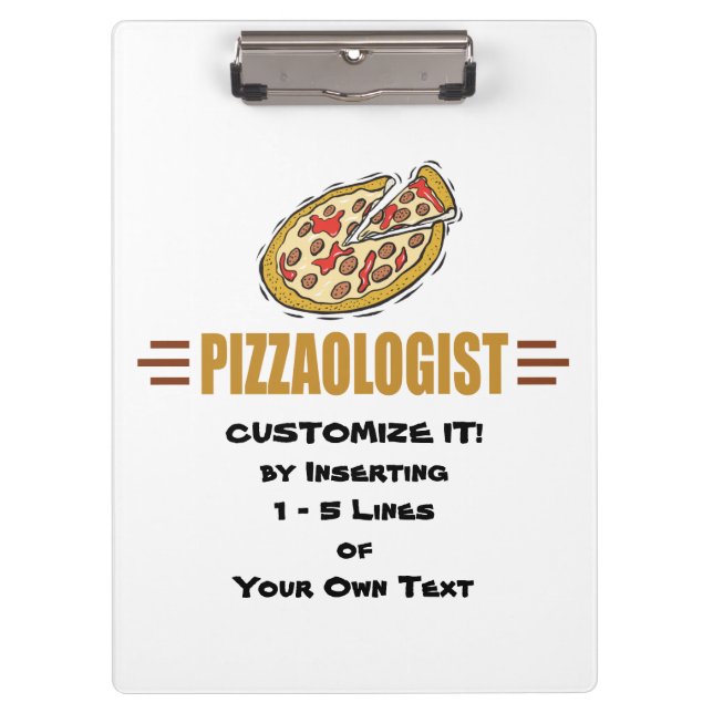 Carpeta De Pinza Pizza personalizada (Anverso)