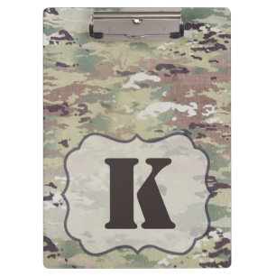 Carpeta De Pinza Placa clip personalizada Ejército OCP Camo Uniform