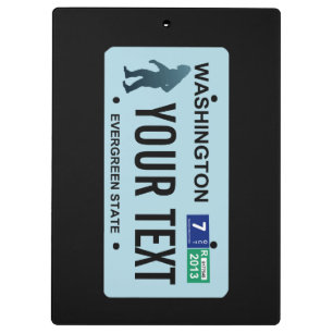 Carpeta De Pinza Placa de licencia de Washington Sasquatch