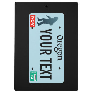 Carpeta De Pinza Placa de licencia Oregon Sasquatch