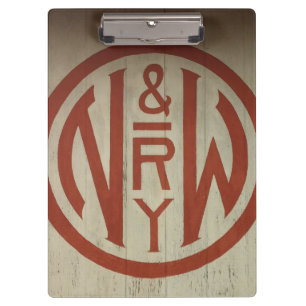Carpeta De Pinza Placa para clips con el logotipo del Ferrocarril N