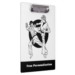 Carpeta De Pinza Placa para clips de artes marciales