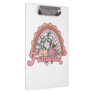 Carpeta De Pinza Placa para clips feminista
