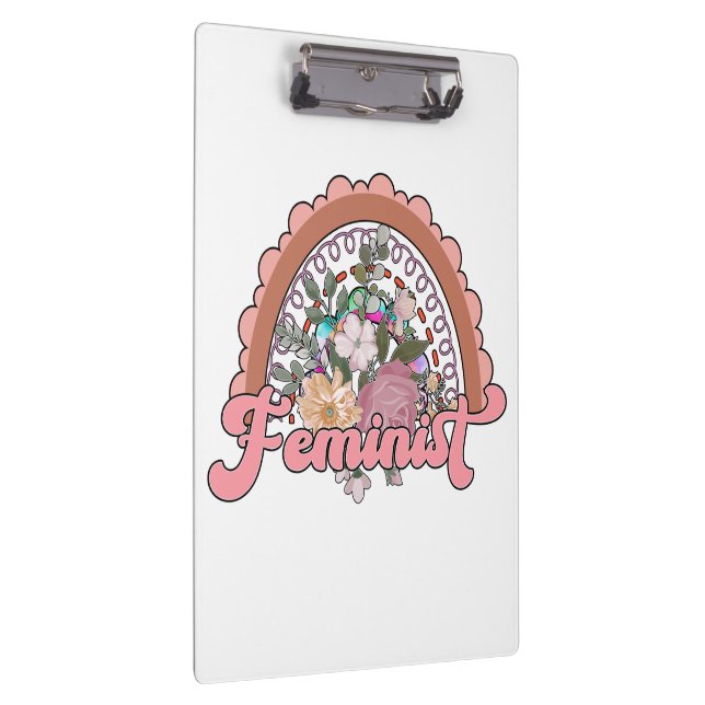 Carpeta De Pinza Placa para clips feminista (Derecha)
