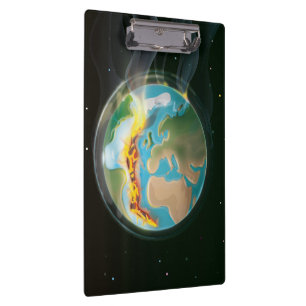 Carpeta De Pinza Placas Tectónicas del Planeta Tierra