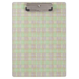 Carpeta De Pinza Plaid de Salvia Neutral Desgastada