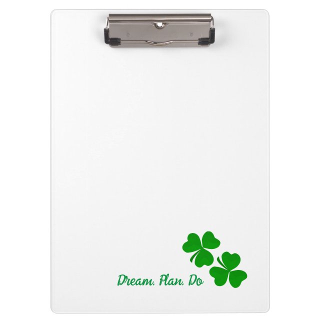 Carpeta De Pinza Plan de Sueño Irlandés. Sí. Pequeño Shamrock Clove (Anverso)