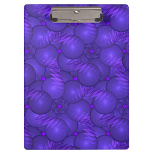 Carpeta De Pinza Planetas morados y relámpagos