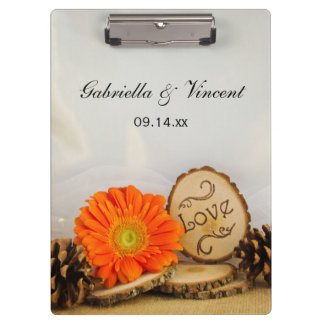 Carpeta De Pinza Planificación del Boda Rustic Daisy Woodland