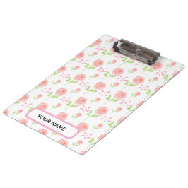 Carpeta De Pinza Planificador de patrón floral botánico acuarela