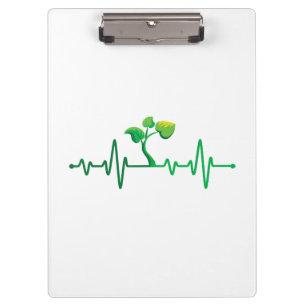 Carpeta De Pinza Plant Heartbeat - Planta Botánica de Jardinería Bo