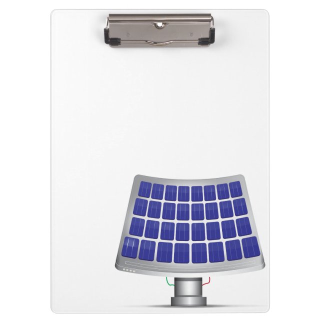 Carpeta De Pinza Planta de energía de paneles solares personalizado (Anverso)