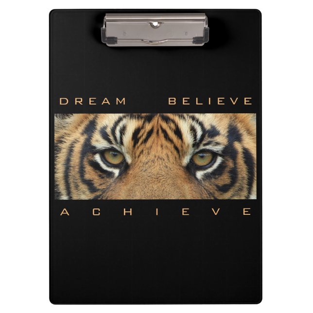 Carpeta De Pinza Plantilla de presupuesto motivacional Tiger Animal (Anverso)