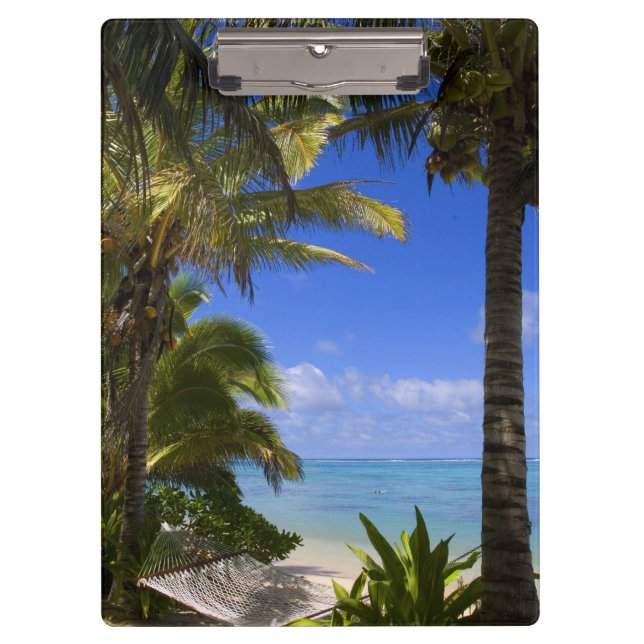 Carpeta De Pinza Playa de arena dorada Islas Cook 2 (Anverso)
