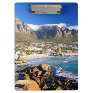 Carpeta De Pinza Playa de Camps Bay y la cordillera de los Doce Apó