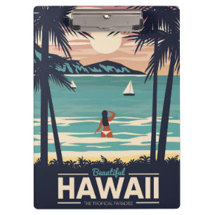 Carpeta De Pinza Playa de Hawaii con estilo