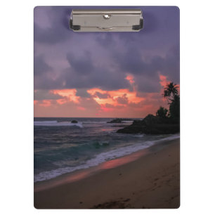 Carpeta De Pinza Playa romántica en Dusk