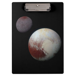 Carpeta De Pinza Plutón & Caronte 9º o Planeta Enano Sistema Solar