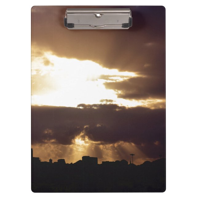 Carpeta De Pinza Plymouth de chocolate oscuro (Anverso)