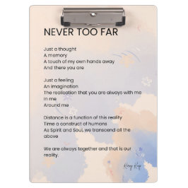 Carpeta De Pinza Poesía de amor nunca muy tarde