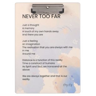 Carpeta De Pinza Poesía de amor nunca muy tarde