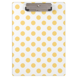 Carpeta De Pinza Polkadots amarillos