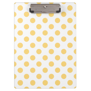 Carpeta De Pinza Polkadots amarillos
