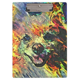 Carpeta De Pinza Pomeranian impresionista #2