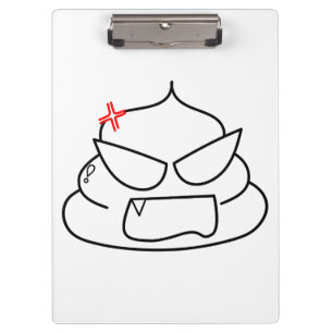 Carpeta De Pinza Poop enojado - Brootsch the PooPoo