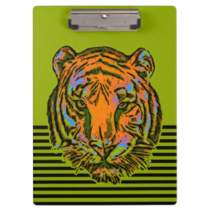 Carpeta De Pinza Pop Art TIGER HEAD + tu trasero. e ideas