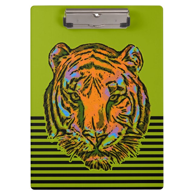 Carpeta De Pinza Pop Art TIGER HEAD + tu trasero. e ideas (Anverso)