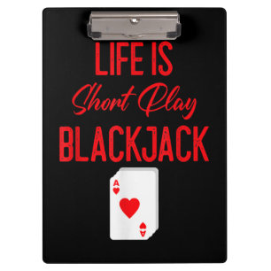 Carpeta De Pinza Póquer divertido   La Vida Es Un Blackjack De Jueg