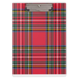 Carpeta De Pinza Porta notas de citas de cuadros rojos para negocio