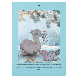 Carpeta De Pinza Portada de Boganhus "Eleze style Lama with Polka H