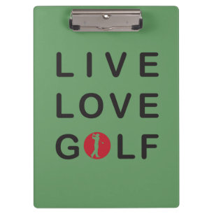 Carpeta De Pinza Portafolios de golf de amor directo