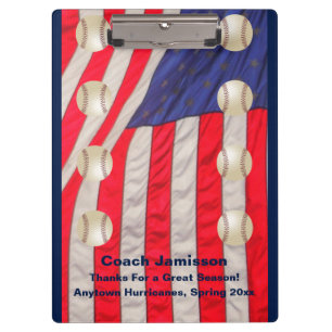 Carpeta De Pinza Portapapeles, Banderas Estadounidenses, entrenador