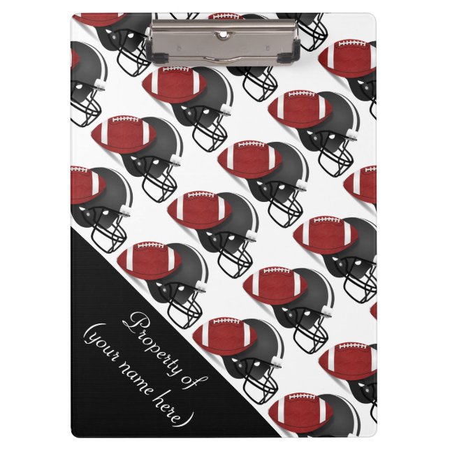 Carpeta De Pinza Portapapeles/Fútbol y casco (Anverso)