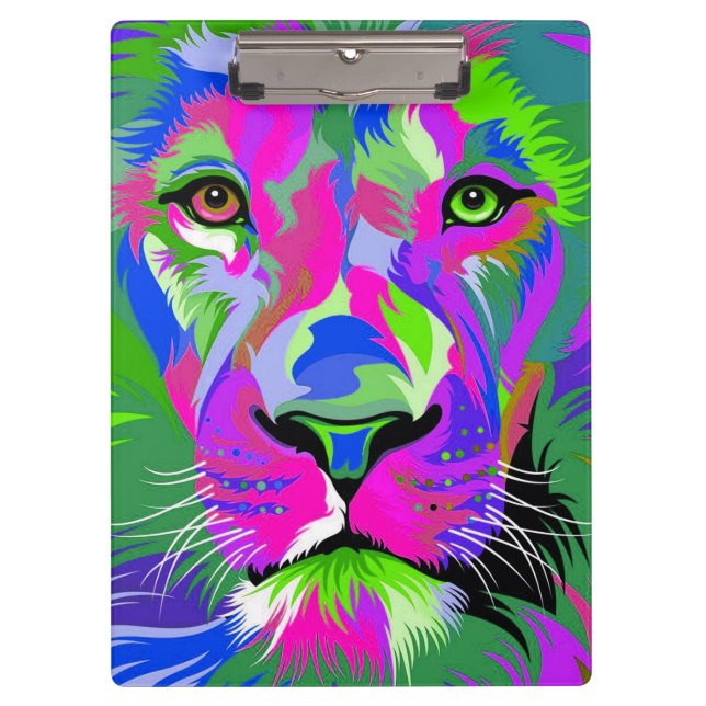 Carpeta De Pinza Portapapeles/León (Anverso)