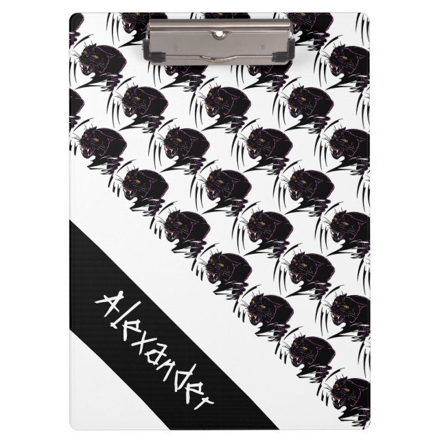 Carpeta De Pinza Portapapeles/Pantera negra enojada (Anverso)