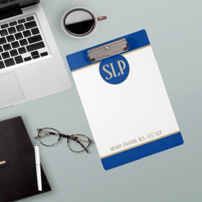 Carpeta De Pinza ¡Portapapeles personalizado SLP (patólogo de voz)! (Subido por el creador)