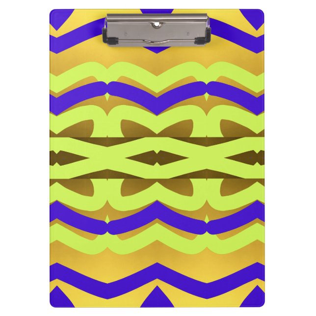 Carpeta De Pinza Portapapeles, Un moderno diseño multicolor (Anverso)