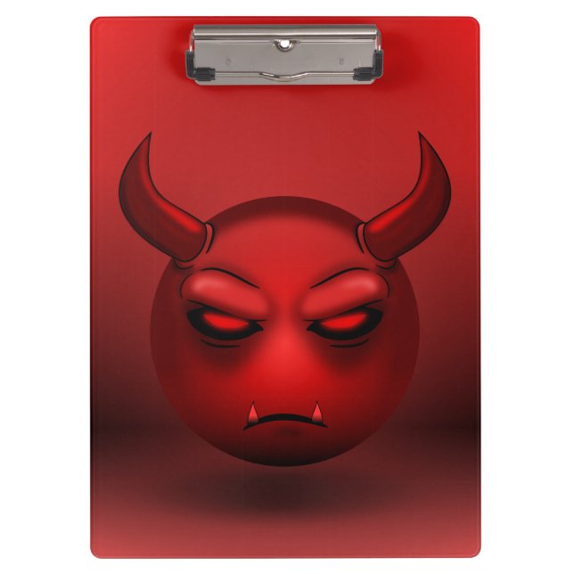 Carpeta De Pinza Porte-bloc Devilmoji (Anverso)