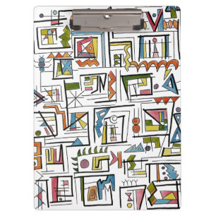 Carpeta De Pinza Portland-Moderno Arte Geométrico Caprichoso