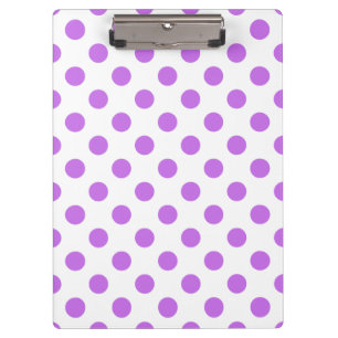 Carpeta De Pinza Pos de Lilac y de polka blanca