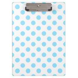 Carpeta De Pinza Pos de polka azul y blanco