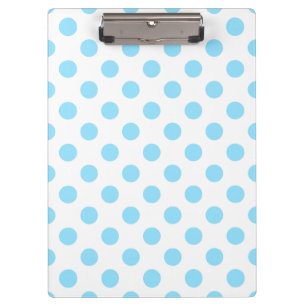 Carpeta De Pinza Pos de polka azul y blanco