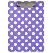 Pos de polka blanco en periwinkle
