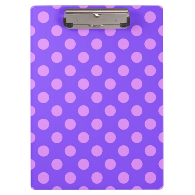 Carpeta De Pinza Pos de polka de Lilac en periwinkle (Anverso)