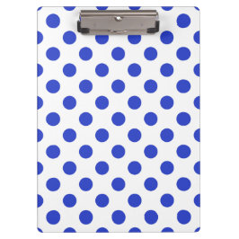 Carpeta De Pinza Pos reales de polka azul