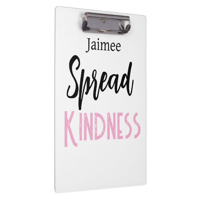 Carpeta De Pinza Positive Vibes Spread Kindness Clipboard  (Derecha)